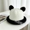 Cute Cartoon Red Panda Wool Hat Warm Knitted Pullover Hat European and American Handmade Crochet Hat