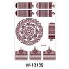 Zhengxiang 2025 Waterproof Brown Floral Lace Henna Tattoo Sticker