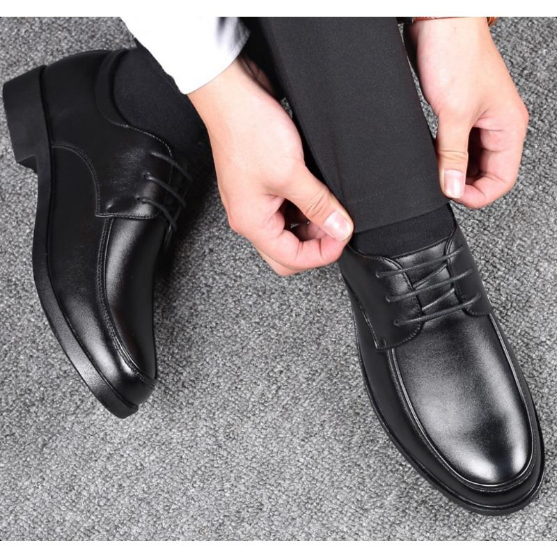 Fashion Fashion Mens Dress Shoes Men's Formal Original Leather Italian Skin Shoes Men Elegant Casual Business Luxury Social Male Shoes