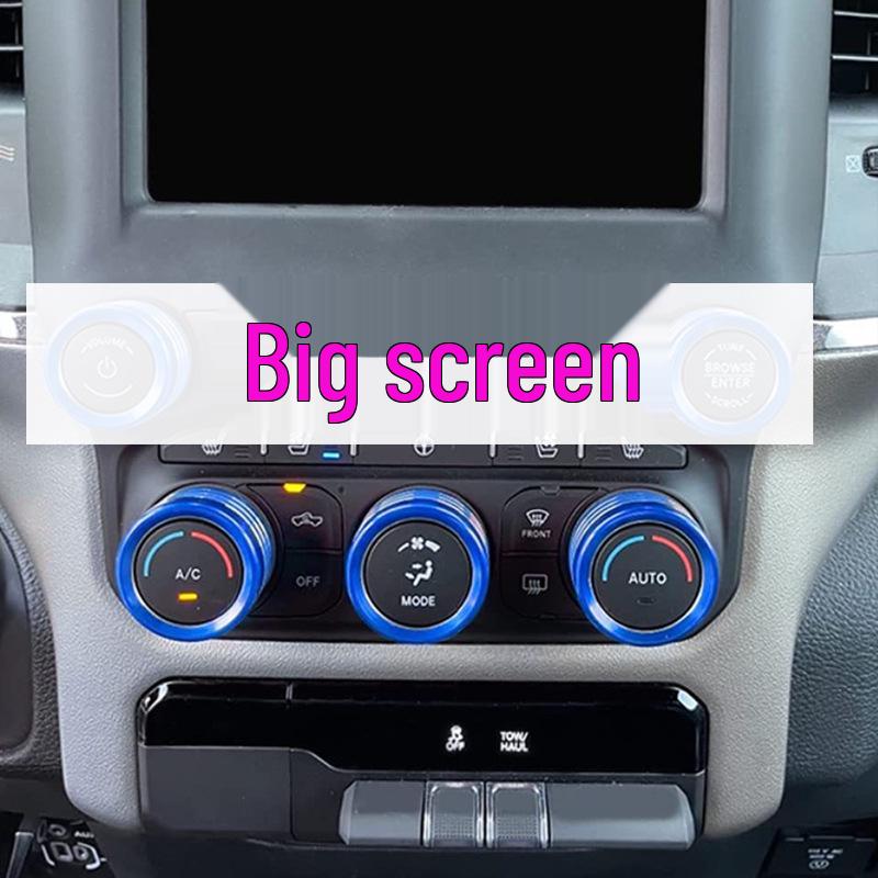 19-22 Dodge Ram Audio & AC Knob Decorative Ring