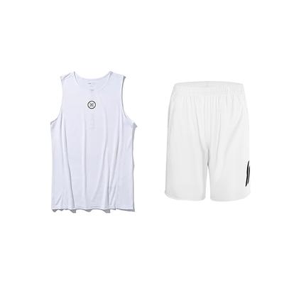 Comfortable Versatile Tank Top Quick-Dry Breathable Simple Fashion Design Five-Point Pants Casual Sports Suit YVSV031-2+YKSU157-1