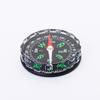 Black Serrated Edge Compass with Pointer, Outdoor, Small Plastic, 45mm Diameter.