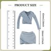 1:6 Female Crop Tops Action Figure Clothes Fashion Handmade Cosplay Long Sleeve Top for 12''