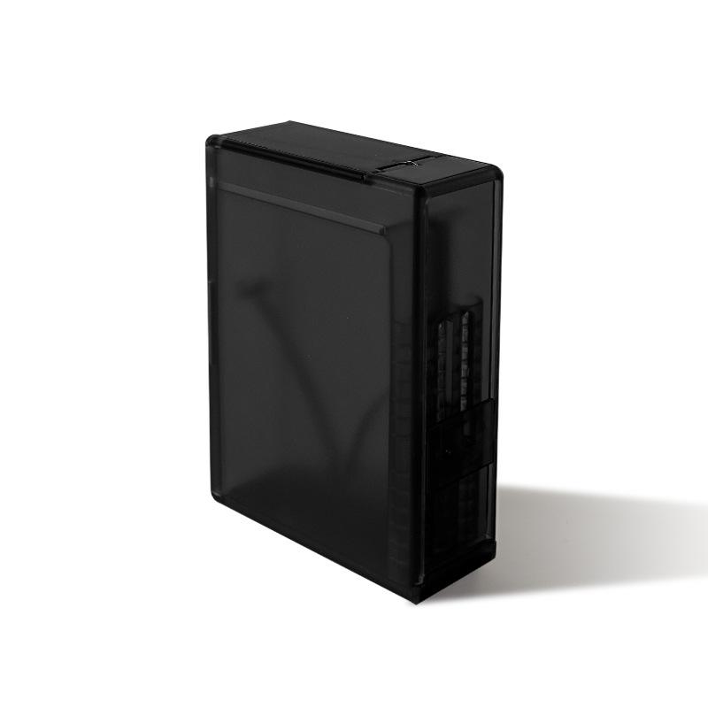 New Automatic Cigarette Box 20 Packs Automatic Cigarette Pack ABS Matte Surface Translucent Moisture-release Anti-pressure Box