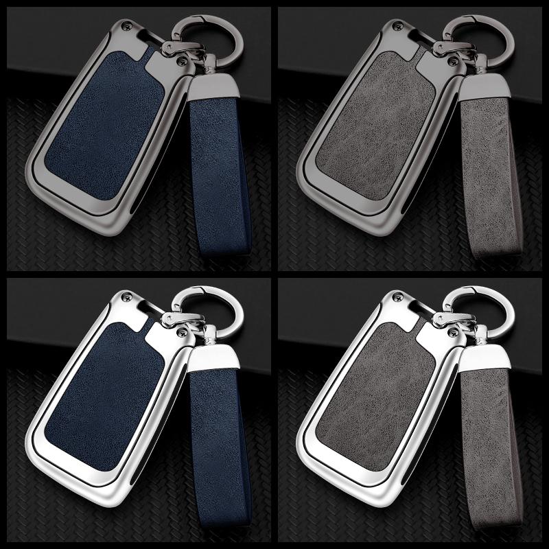 Metal Leather Car Key Cover for Volkswagen VW Polo Golf 7 MK7 Tiguan Passat for Skoda Octavia Kodiaq Karoq for Seat Ateca Leon