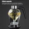 No Drip Glass Honey Dispenser with Stand Honeycomb Shaped Honey Holder and Syrup Dispenser Bee Decor Honey Storage Jar