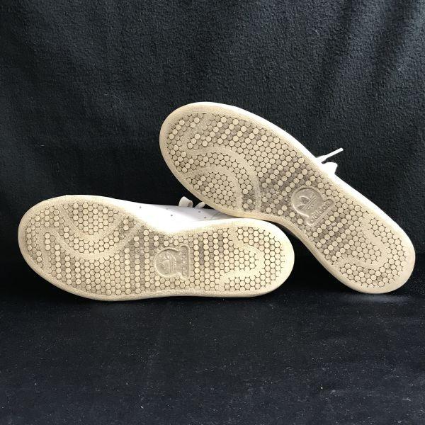adidas Stan Smith Leather Sneakers 24 US6 White Green Low cut(USED)