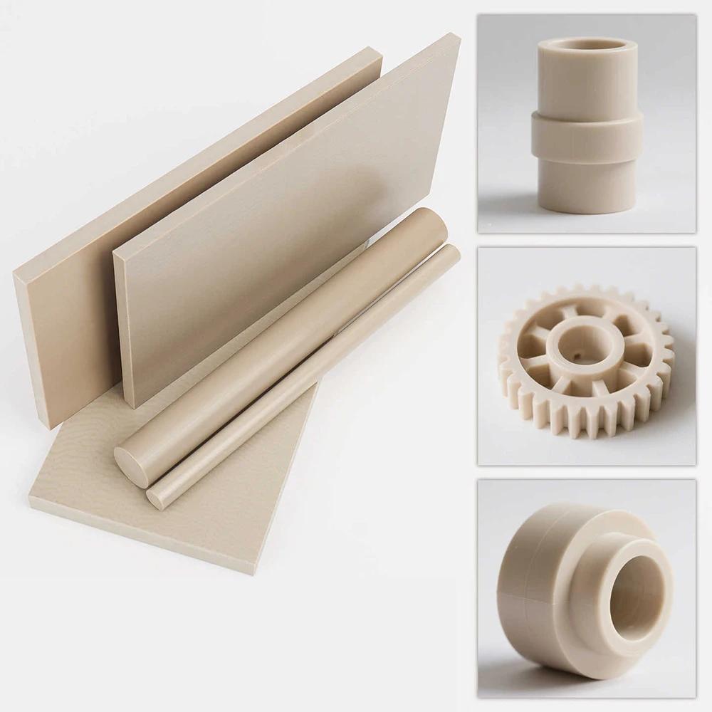 1Pcs Diameter 6-65mm High Temperature PEEK Rod Bar Tube Length ,200mm, 300mm, 500mm Polyetheretherketone CNC Round Rod