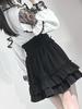 Women's Japanese Academy Style Slimming Skirt Set: Autumn White Long-Sleeve Shirt & High-Waisted Short Skirt Two-Piece