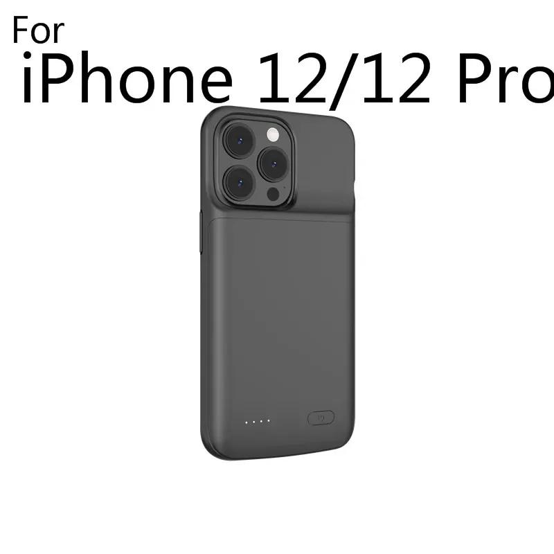 Per iPhone 11 12 13 14 Pro Max XS Max XR 6 7 8 Plus SE 5S 13 Mini Custodia Caricabatterie Portatile Power Bank Copertura di Ricarica Capa