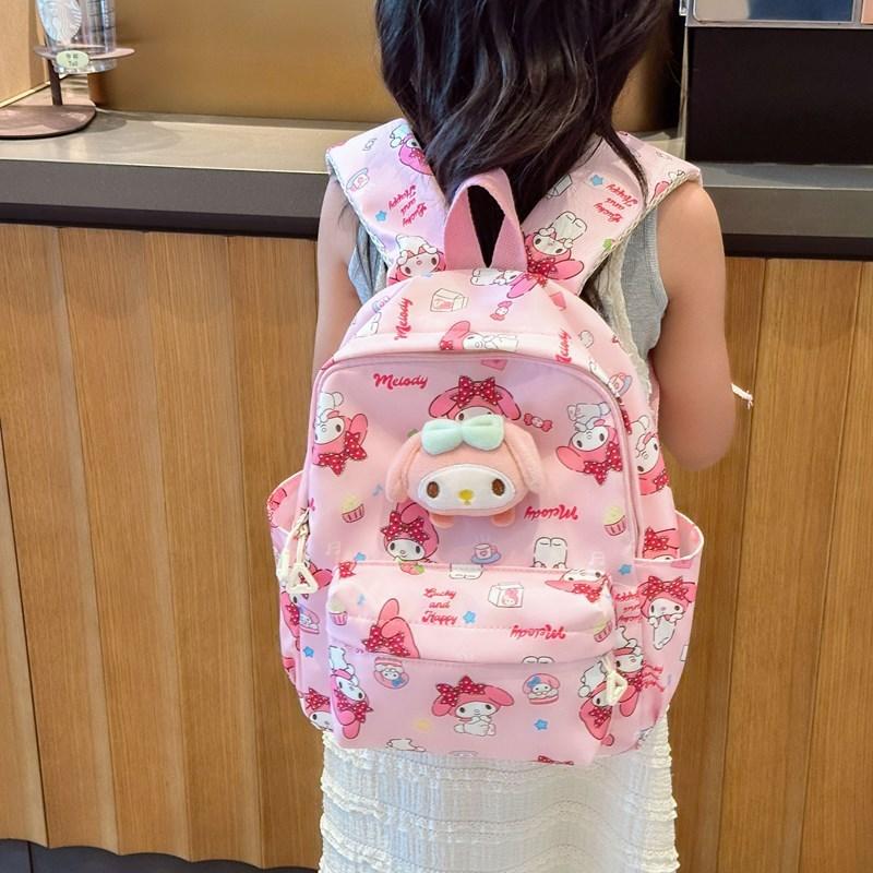 Melody Kuromi Pochacco Hello Kitty Kids Backpack With Breathable Nylon For Kindergarten And School Travel