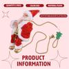 ABIY Happy New Christmas Decorations Santa Claus Automatic Climbing On Rope For Home Indoor Shop Xmas Gift Wall Window