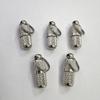 1/2/4pcs Pet Cat Dog ID Tag for Dogs Cats Pet Collar Hanging Pendant Identity Adress Plate Pet Anti-Lost Decoration Silver