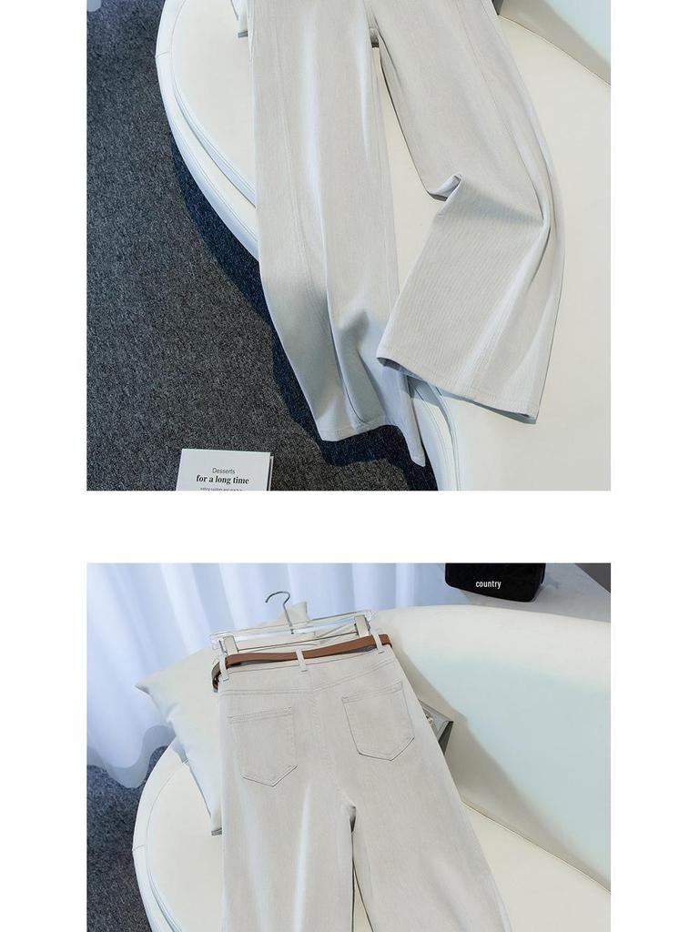 Damenjeans mit hohem Bund und weitem Bein - Herbst 2025 Lässiger, schlankmachender Stil