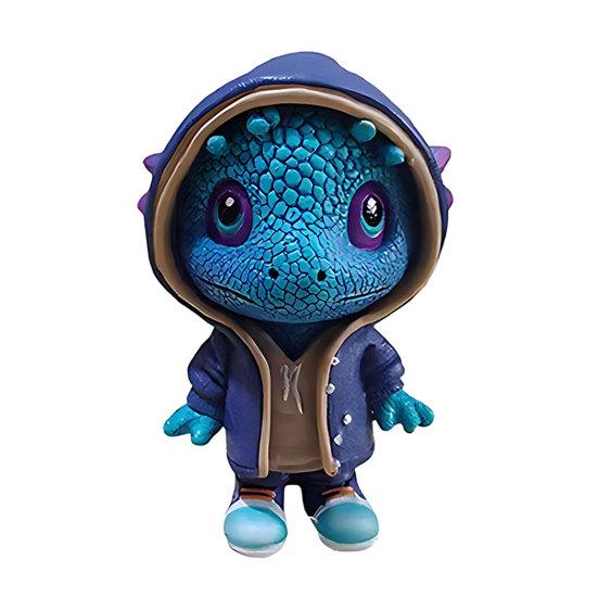 Cool Dinosaur Figurines Cartoon Dinosaur Statues Halloween Dinosaur Sculpture Decorations Mini Cute Resin