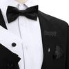 Korean Style 4-Piece Men's Bow Tie & Pocket Square Set for Weddings & Formal Events