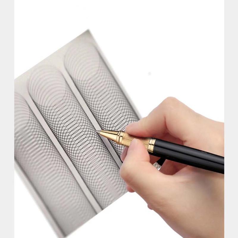 Montagut 816 Luxurious Golden Black & Golden Jewel Trim Iridium Roller Ball Pen For Office School Home Writing Gift Pen