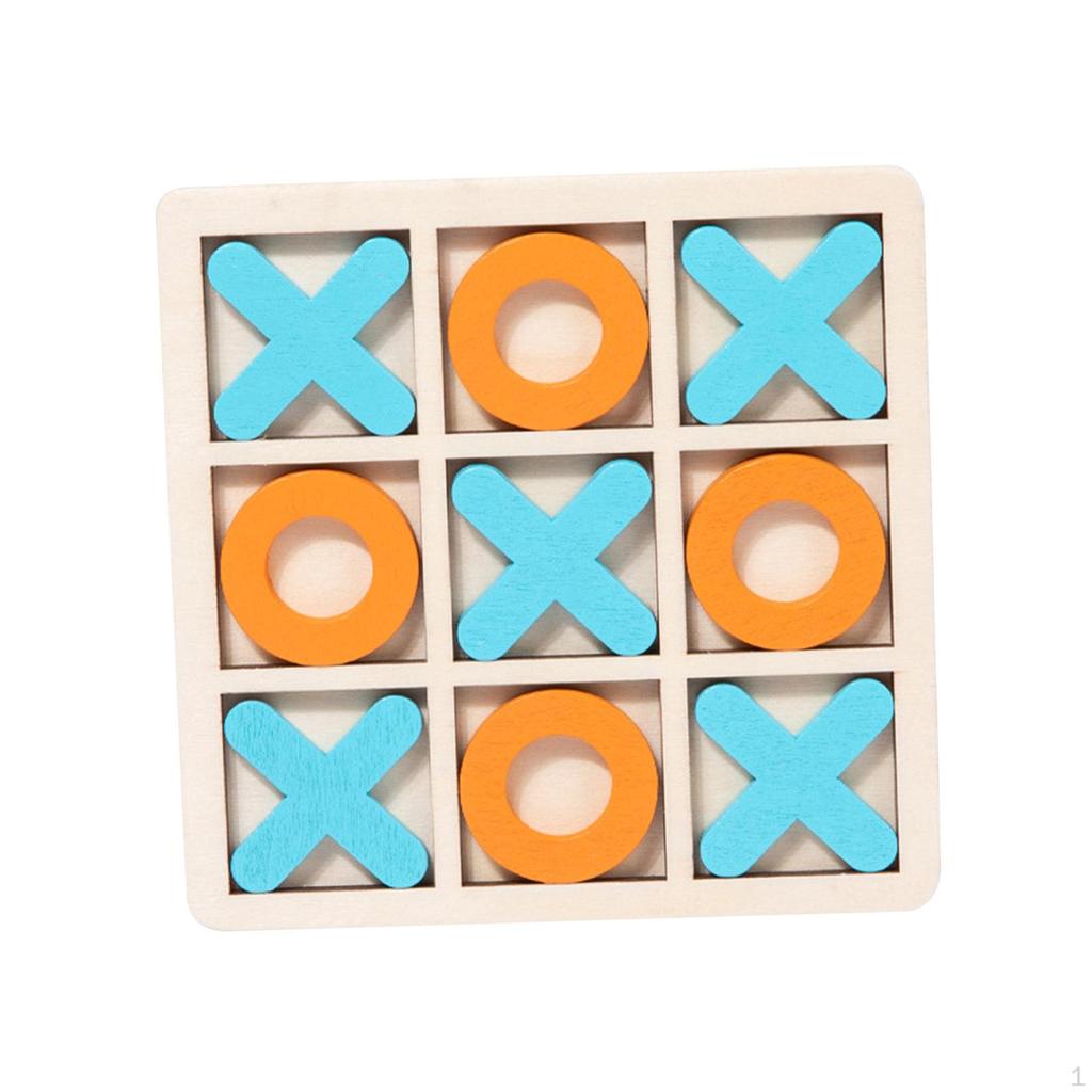 Tic TAC Toe Board Game Brain Teaser Puzzles Entertainment Interactive for Boys Girls Coffee Table