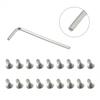 Silver Screws Steel 18 X Screws Mounting Replacement