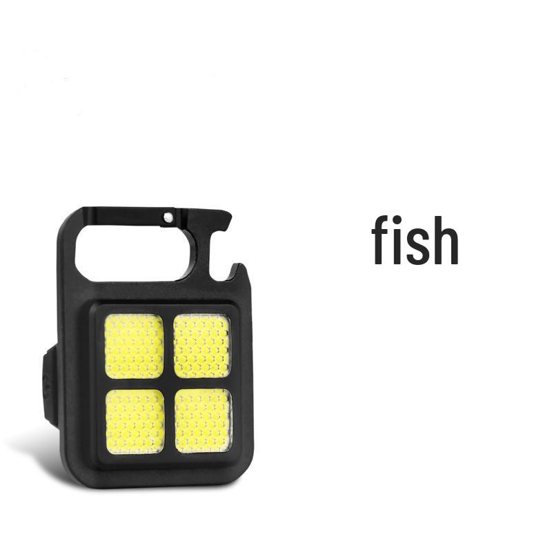 Outdoor USB Mini Keychain COB Work Light for Car Repair and Emergency Night Use