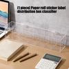 Wall Mountable Sticker Holder With 7 Compartments For Efficient Label Management In Office Retail Environment