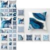 Luxurious Blue Simple Pattern Pillow Cases For Home Decor Car And Sofa