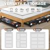 Foldable Under Bed Storage Box Square with Wheels Clothes Storage Organizer Large Capacity Storage Rack