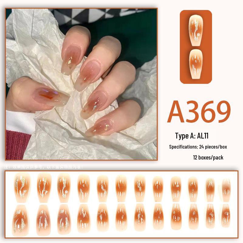 

Румяна Накладные типсы для ногтей - Популярный европейско-американский французский стиль