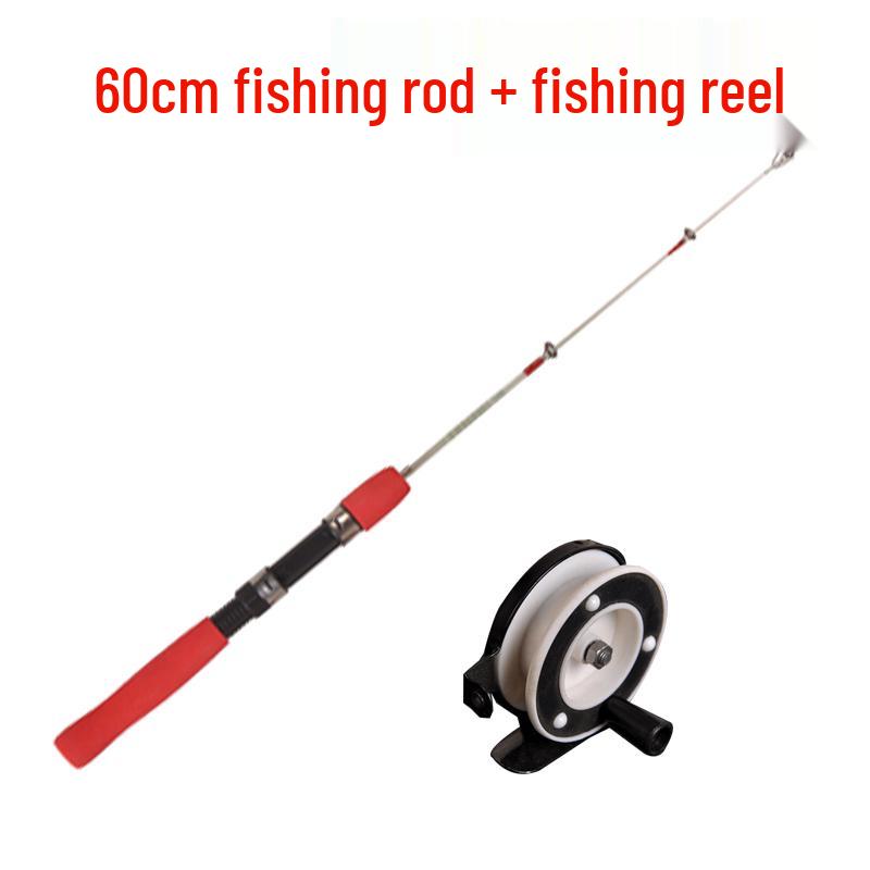 Compact 60-80cm Portable Fishing Rod – Mini Raft, Casting, Surf, and Ice Lure Rod