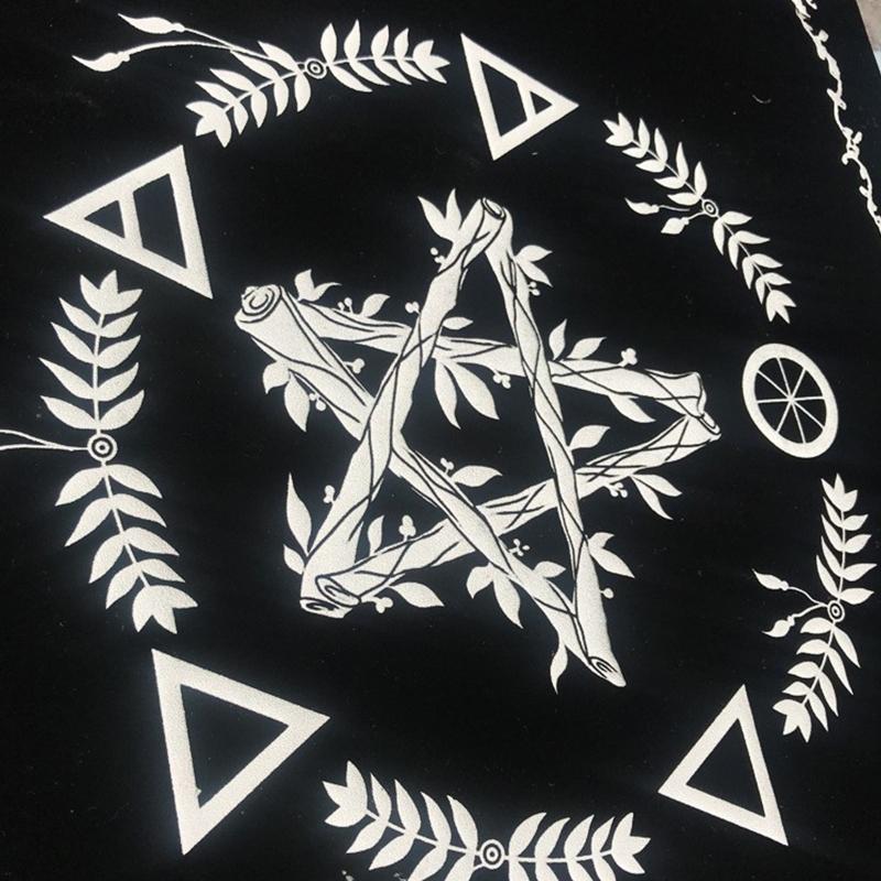 Tarot Card Special Tablecloth Board Game Fortune Astrology Velvet Card Pad Pentagram Divination Altar Cloth