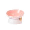 Ceramic Cat Bowl Creative Dog Food Feeding Basin Anti Knock Pet High Foot Bowl  Neck Protection