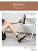 Cotton shoes women's velvet warm genuine flat bottom 2025 autumn and winter new leather soft sole women's shoes wear-resistant KT2509