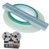 1/4 10 In Tape Splicing Set and Leader Tape Splicing Tape and Leader Tape Metal Hold Tape Repair Kit for Recorder Open Reel Tape