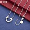 925 Sterling Silver Fashion Jewelry Heart-Shaped Pendant Necklace