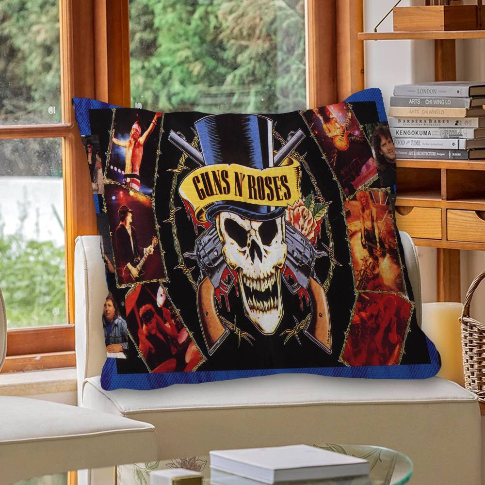 Cool Band G-Guns N-N R-Roses Rock Personalized Pillow Dust Cover Bedroom Kids Decoration Pillowcase Birthday Children Gift