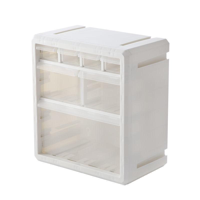 Large Drawer Storage Box Household Multi-layer Transparent Plastic Storage Box Office Stationery Cosmetic Storage Cabinet Rack