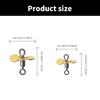 10Pcs Topwater Fishing Lures Stainless Steel Spinnerbait Props Plug Casting Propeller Spinnerbait DIY Fishing Lures