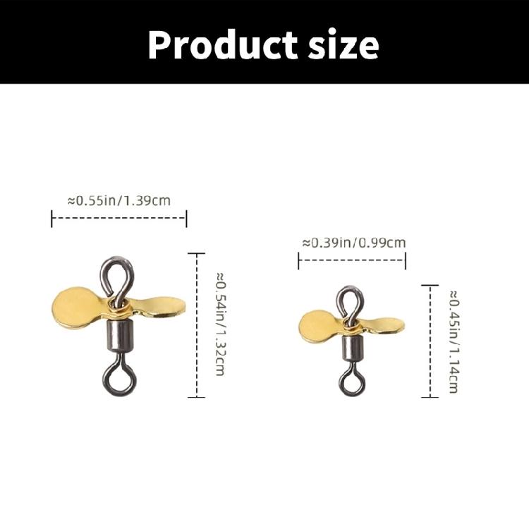 10Pcs Topwater Fishing Lures Stainless Steel Spinnerbait Props Plug Casting Propeller Spinnerbait DIY Fishing Lures