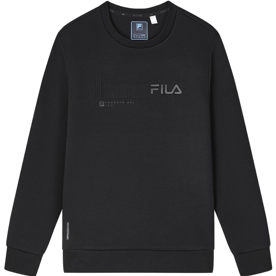 New FILA Sweatshirts Men's Jet Black F11M342203FBK