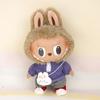 For 37cm Labubu Doll Shirts Sweater Hat Cartoon Plush Doll Replacement Outfit Playing House Accessories Mini Clothes