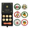 Decorative Wax Seal Stamp with Metal Components and 6 Round Design Disks for Gift Wrapping, Journaling, and Scrapbooks