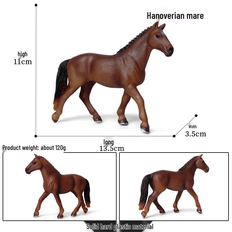 Cross-border Prairie Horse Desktop Ornament: Black & White North American Feral Horse Model