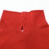 Chanel Red 00A P16084V00791 Cashmere High Neck Knit Tops 38 RedUsed