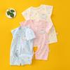 Baby Cotton Summer Romper With Short Sleeves For Newborns And Infants