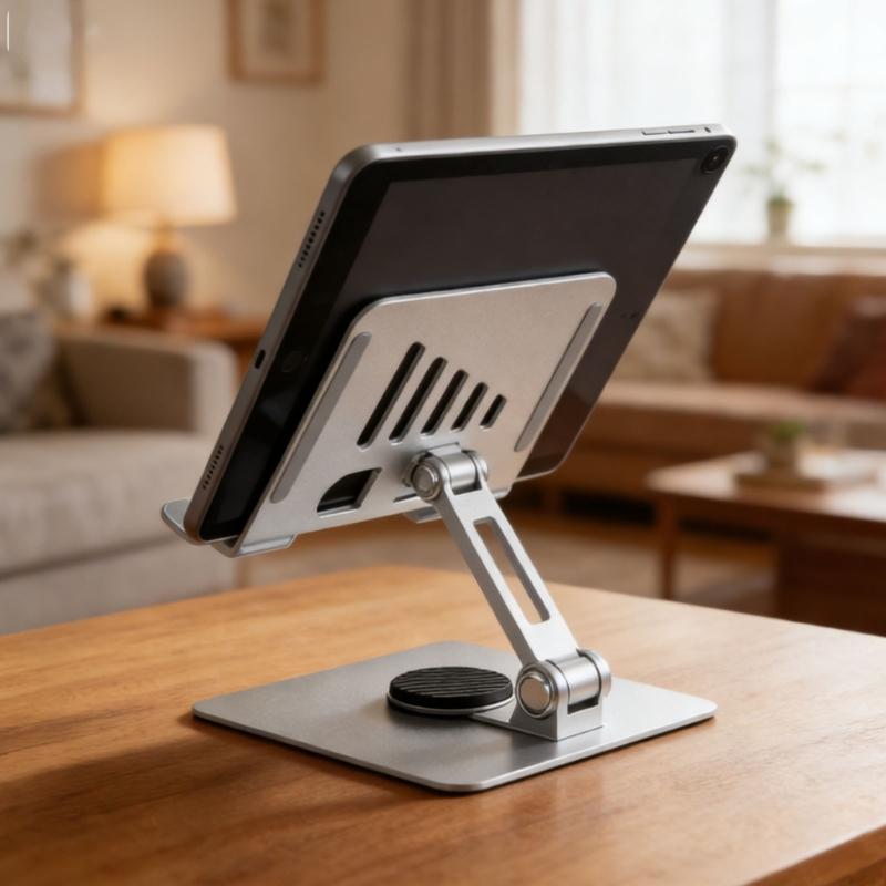 Tablet Holder Stand 360 Degree Rotatable Portable Foldable Desktop Bracket Support For Tablet Laptop Desktop Holder