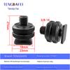 1/4 Camera Hot Shoe Mount with 3/8 Cold Shoe Adapter, 5/8 Adapter Base & Tripod Head Extension Screw for Flash Stand Base