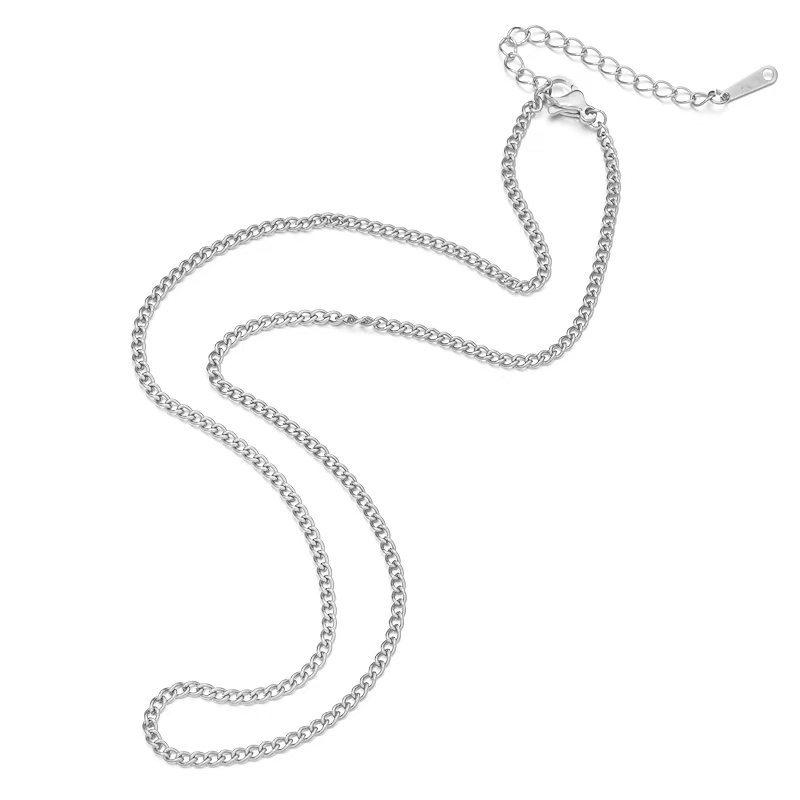 Non-Fading Titanium Steel O-Shaped Clavicle Chain for DIY Jewelry