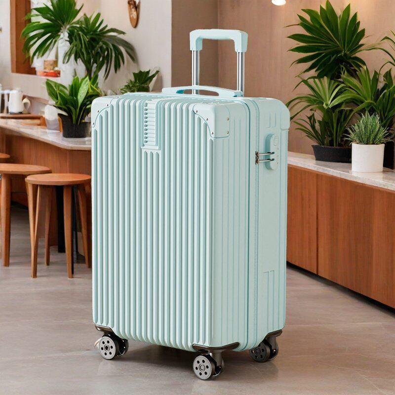 Front Hook Trolley Luggage Case for Students, Large Capacity Travel Case, Secure Men's Password Suitcase