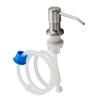 Kitchen Stainless Steel Sink Soap Dispenser Pump Head with Extension Silicone Tube