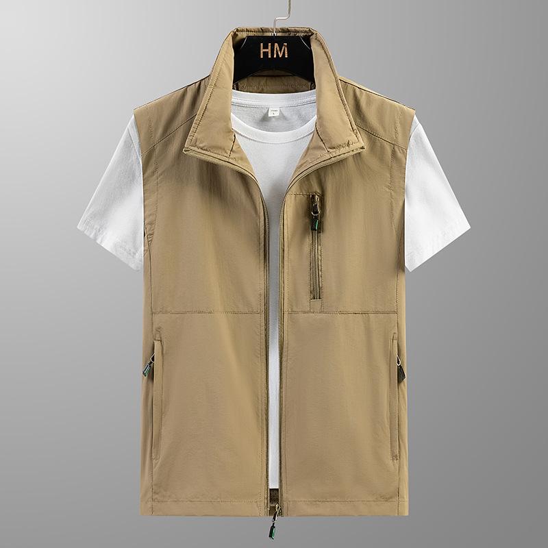 Spring and Autumn Men's Outdoor Mountaineering Vest Plus Size Sports Photography Fishing Vest